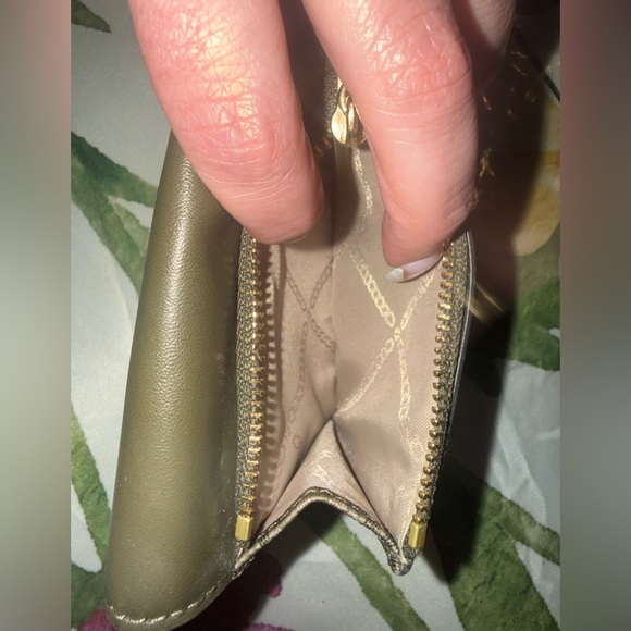 Michael Kors Olive and Brown Wallet - Picture 3 of 8